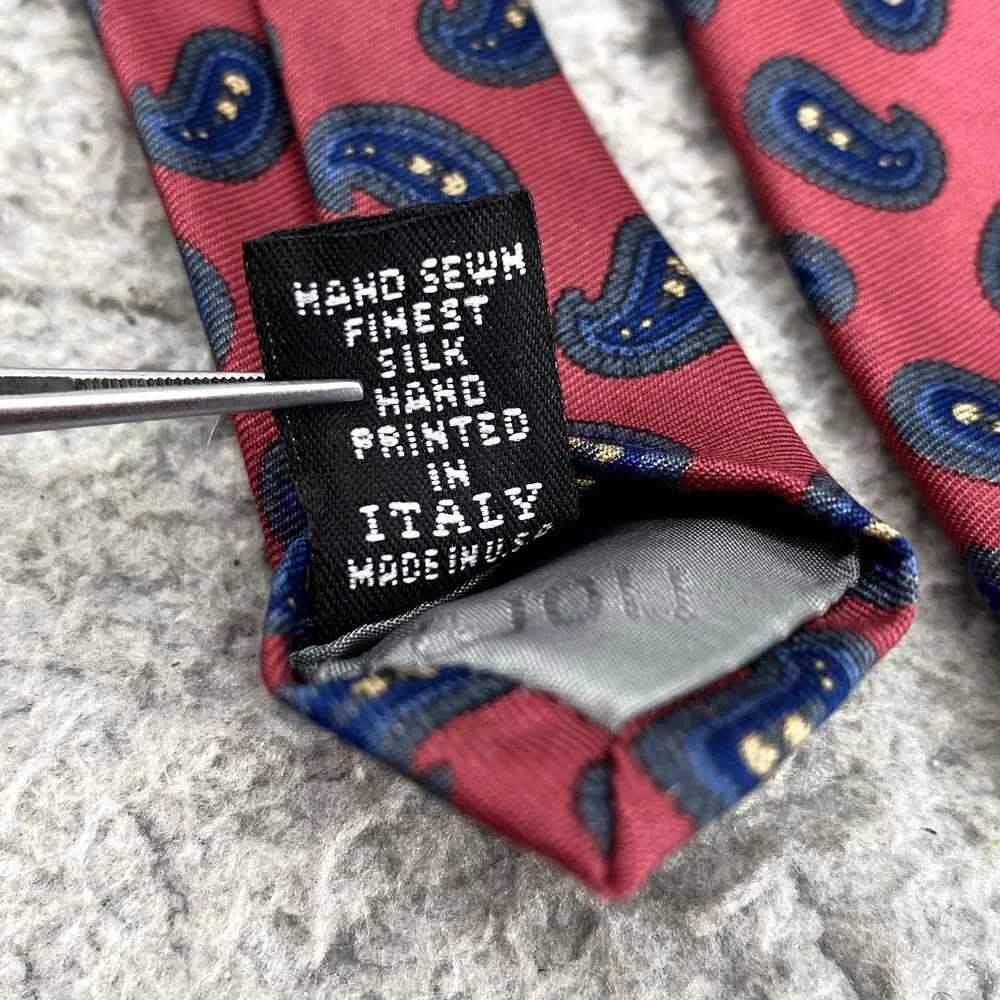 Robert Talbott Nordstrom Men's Silk Necktie Paisley Hand‎ Sewn Corpcore Business